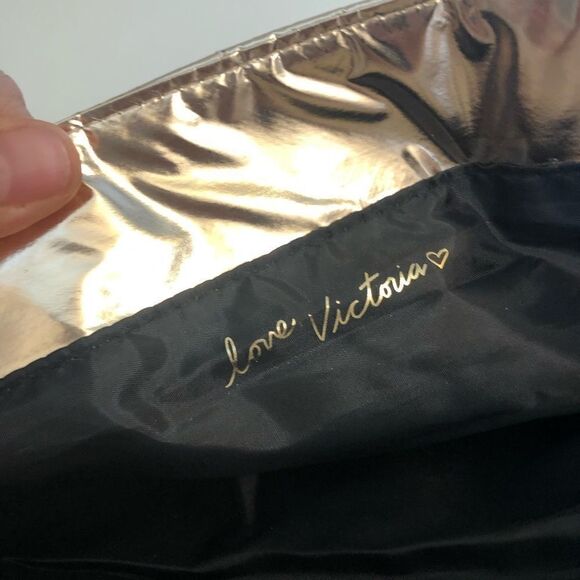 Victoria's Secret Limited Edition 2017 Metallic Rose Gold Tote Bag VS Travel - Picture 11 of 12